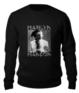 Заказать свитшот в Москве. Женский свитшот хлопковый Marilyn Manson от inPrintio - готовые дизайны и нанесение принтов.