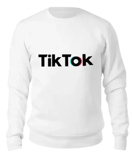 Заказать свитшот в Москве. Женский свитшот хлопковый TikTok  от DESIGNER   - готовые дизайны и нанесение принтов.