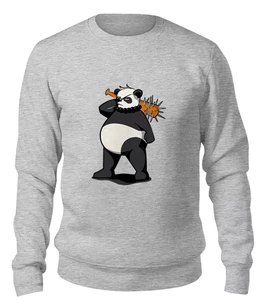 Заказать свитшот в Москве. Женский свитшот хлопковый Bad Panda   от T-shirt print  - готовые дизайны и нанесение принтов.