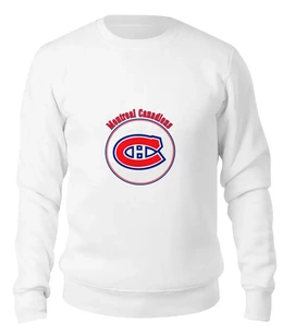 Заказать свитшот в Москве. Женский свитшот хлопковый Montreal Canadiens от kspsshop - готовые дизайны и нанесение принтов.