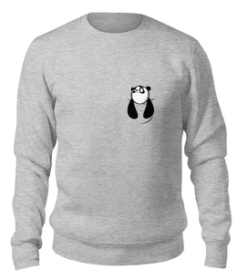 Заказать свитшот в Москве. Женский свитшот хлопковый Панда в Кармане от coolmag - готовые дизайны и нанесение принтов.