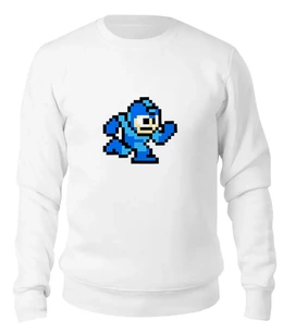 Заказать свитшот в Москве. Женский свитшот хлопковый Mega Man (8-bit) от coolmag - готовые дизайны и нанесение принтов.