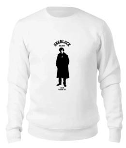 Заказать свитшот в Москве. Женский свитшот хлопковый Шерлок Холмс (Sherlock Holmes) от coolmag - готовые дизайны и нанесение принтов.