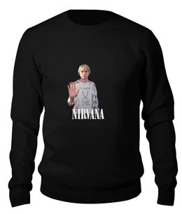 Заказать свитшот в Москве. Женский свитшот хлопковый Nirvana Kurt Cobain hello t-shirt от rancid - готовые дизайны и нанесение принтов.