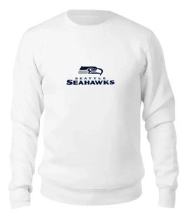 Заказать свитшот в Москве. Женский свитшот хлопковый Seattle Seahawks от dobryidesign - готовые дизайны и нанесение принтов.