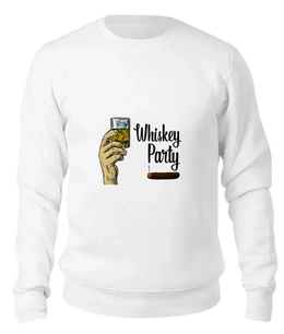 Заказать свитшот в Москве. Женский свитшот хлопковый Whiskey Party от denis01001 - готовые дизайны и нанесение принтов.
