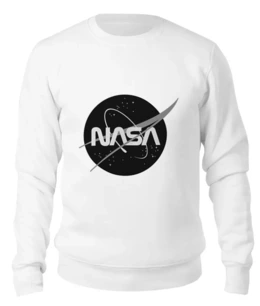 Заказать свитшот в Москве. Женский свитшот хлопковый Знак NASA от THE_NISE  - готовые дизайны и нанесение принтов.