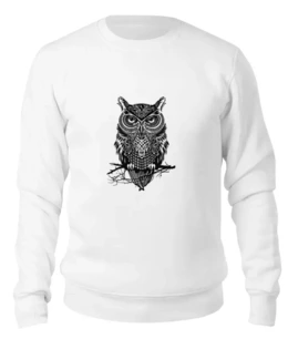 Заказать свитшот в Москве. Женский свитшот хлопковый Оld owl от dykalison14 - готовые дизайны и нанесение принтов.