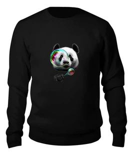 Заказать свитшот в Москве. Женский свитшот хлопковый Панда от printik - готовые дизайны и нанесение принтов.