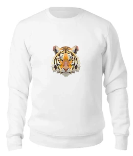 Заказать свитшот в Москве. Женский свитшот хлопковый Tiger от Polilog - готовые дизайны и нанесение принтов.