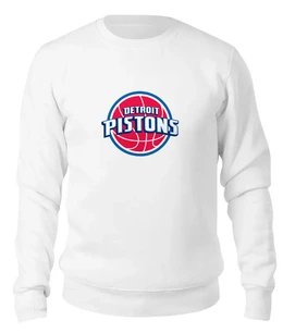 Заказать свитшот в Москве. Женский свитшот хлопковый Detroit Pistons от coolmag - готовые дизайны и нанесение принтов.