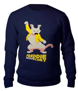 Заказать свитшот в Москве. Женский свитшот хлопковый Freddie Mercury от T-shirt print  - готовые дизайны и нанесение принтов.