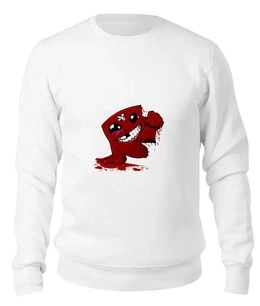 Заказать свитшот в Москве. Женский свитшот хлопковый Super Meat Boy от YellowCloverShop - готовые дизайны и нанесение принтов.