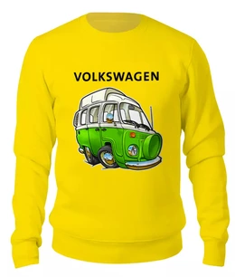 Заказать свитшот в Москве. Женский свитшот хлопковый Volkswagen  от T-shirt print  - готовые дизайны и нанесение принтов.