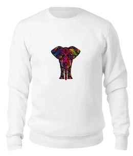 Заказать свитшот в Москве. Женский свитшот хлопковый Слон  от queen  - готовые дизайны и нанесение принтов.
