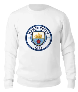 Заказать свитшот в Москве. Женский свитшот хлопковый Manchester City от THE_NISE  - готовые дизайны и нанесение принтов.