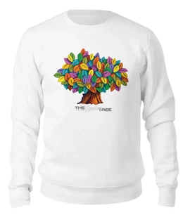 Заказать свитшот в Москве. Женский свитшот хлопковый Дерево Счастья  от Polilog - готовые дизайны и нанесение принтов.