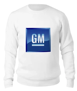 Заказать свитшот в Москве. Женский свитшот хлопковый GM. General Motors от Garry - готовые дизайны и нанесение принтов.