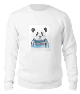 Заказать свитшот в Москве. Женский свитшот хлопковый Панда от cherdantcev - готовые дизайны и нанесение принтов.