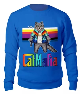 Заказать свитшот в Москве. Женский свитшот хлопковый CatMafia от balden - готовые дизайны и нанесение принтов.