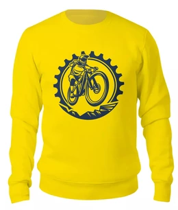 Заказать свитшот в Москве. Женский свитшот хлопковый Велосипедист  от T-shirt print  - готовые дизайны и нанесение принтов.