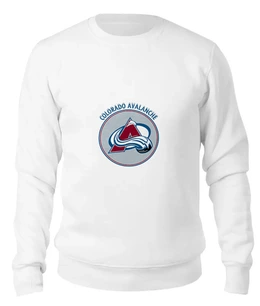 Заказать свитшот в Москве. Женский свитшот хлопковый Colorado Avalanche от kspsshop - готовые дизайны и нанесение принтов.