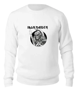 Заказать свитшот в Москве. Женский свитшот хлопковый Iron Maiden Band от Leichenwagen - готовые дизайны и нанесение принтов.