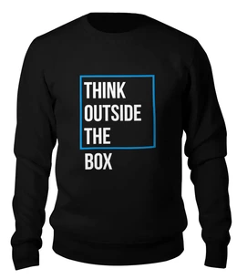 Заказать свитшот в Москве. Женский свитшот хлопковый Think outside the box от Startech.vc  - готовые дизайны и нанесение принтов.