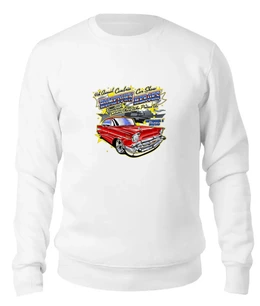 Заказать свитшот в Москве. Женский свитшот хлопковый Retro Car от Leichenwagen - готовые дизайны и нанесение принтов.