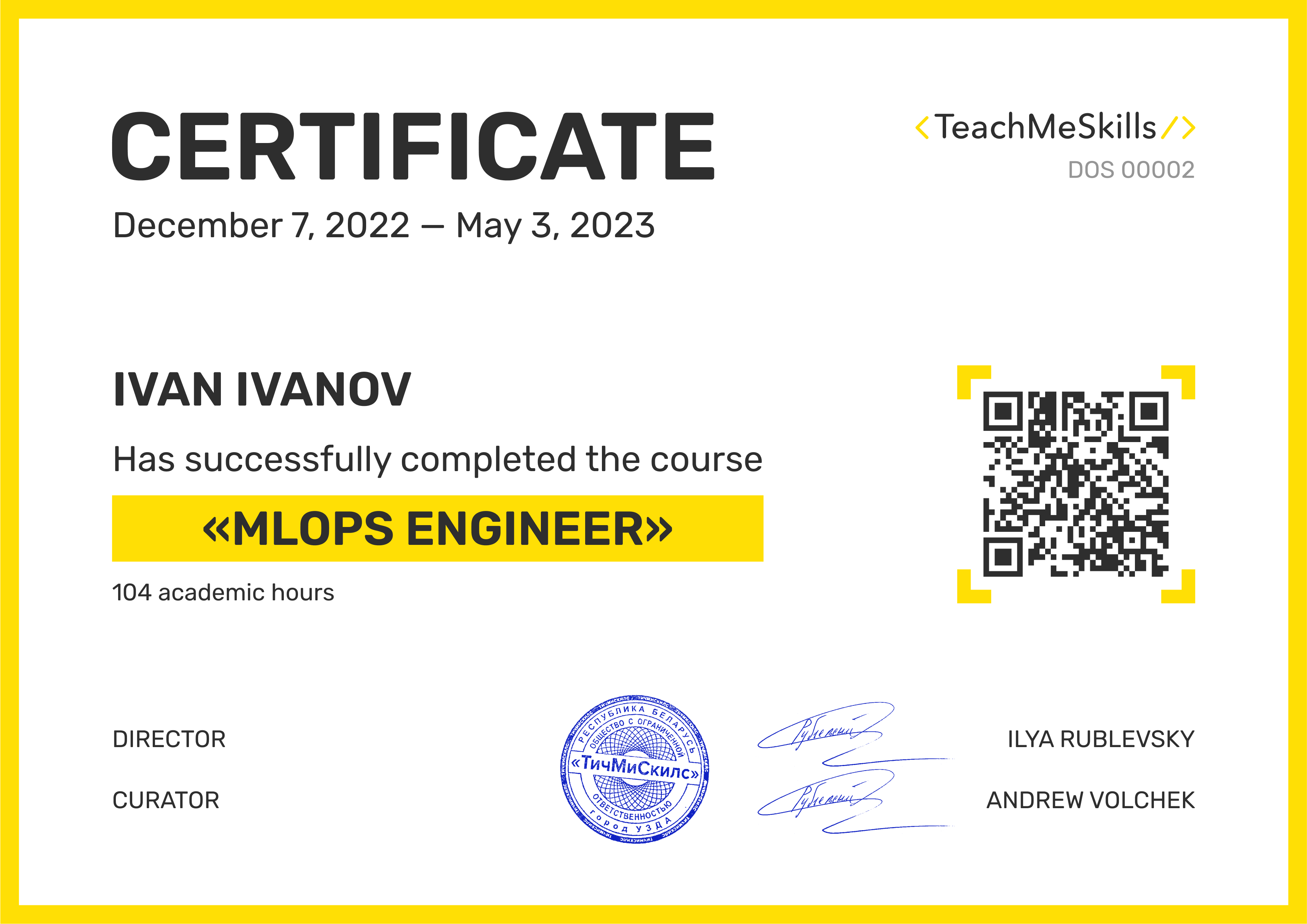 Certificate image