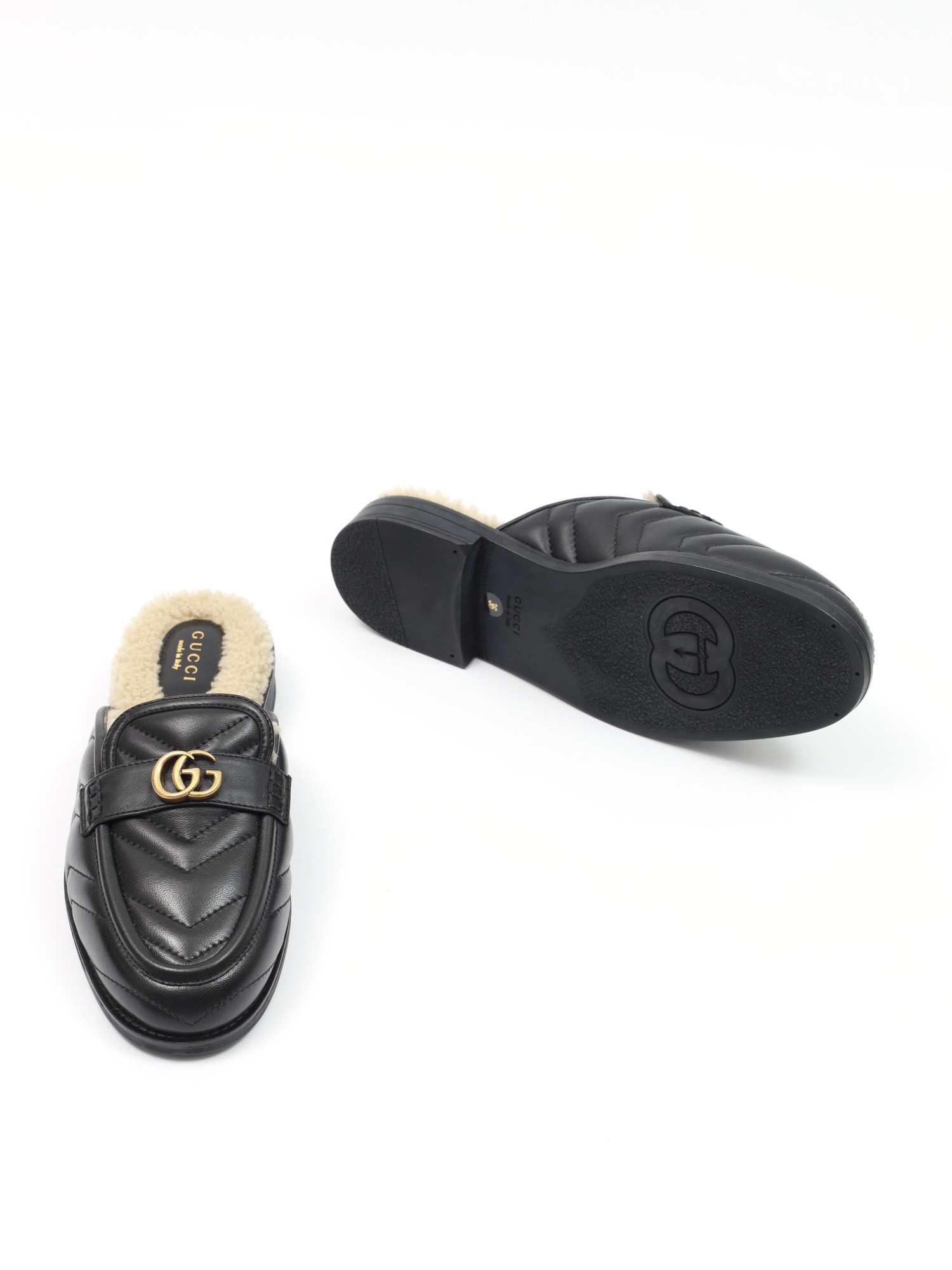 Gucci Fur Mules 36 9