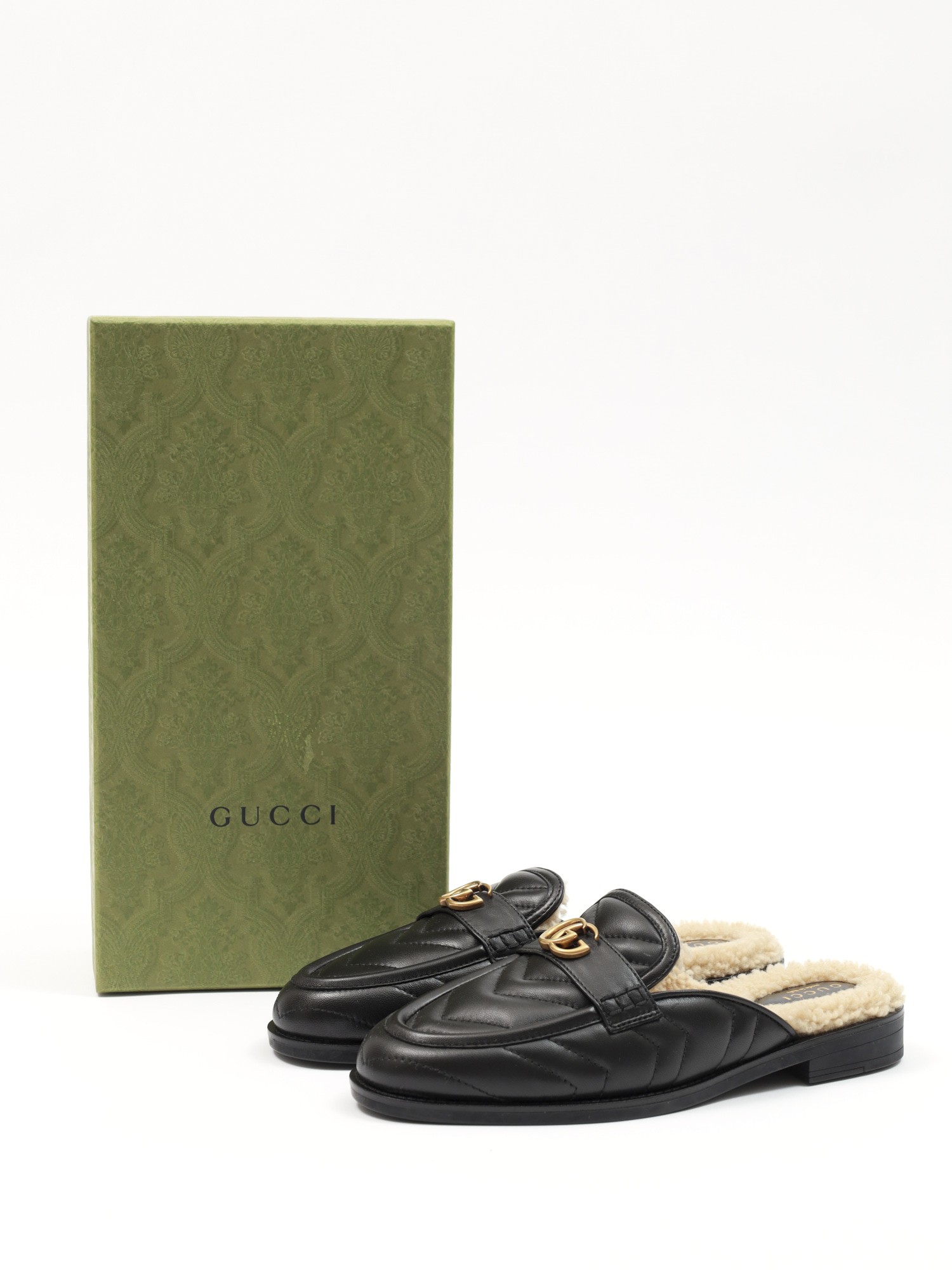 Gucci Fur Mules 38 9