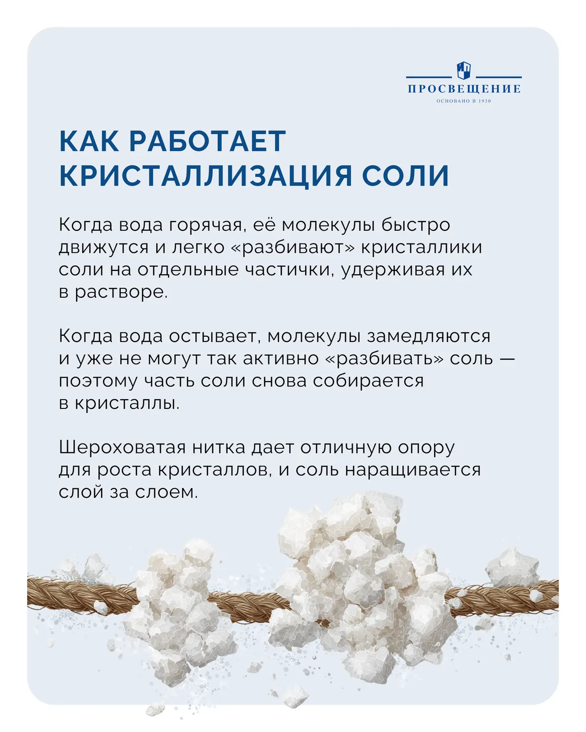 Кристаллизация соли
