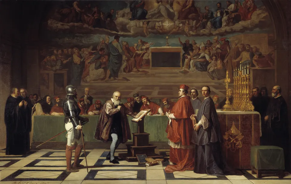 «Галилей перед судом инквизиции», Жозефа-Николя Робер-Флёри, 1847 год.