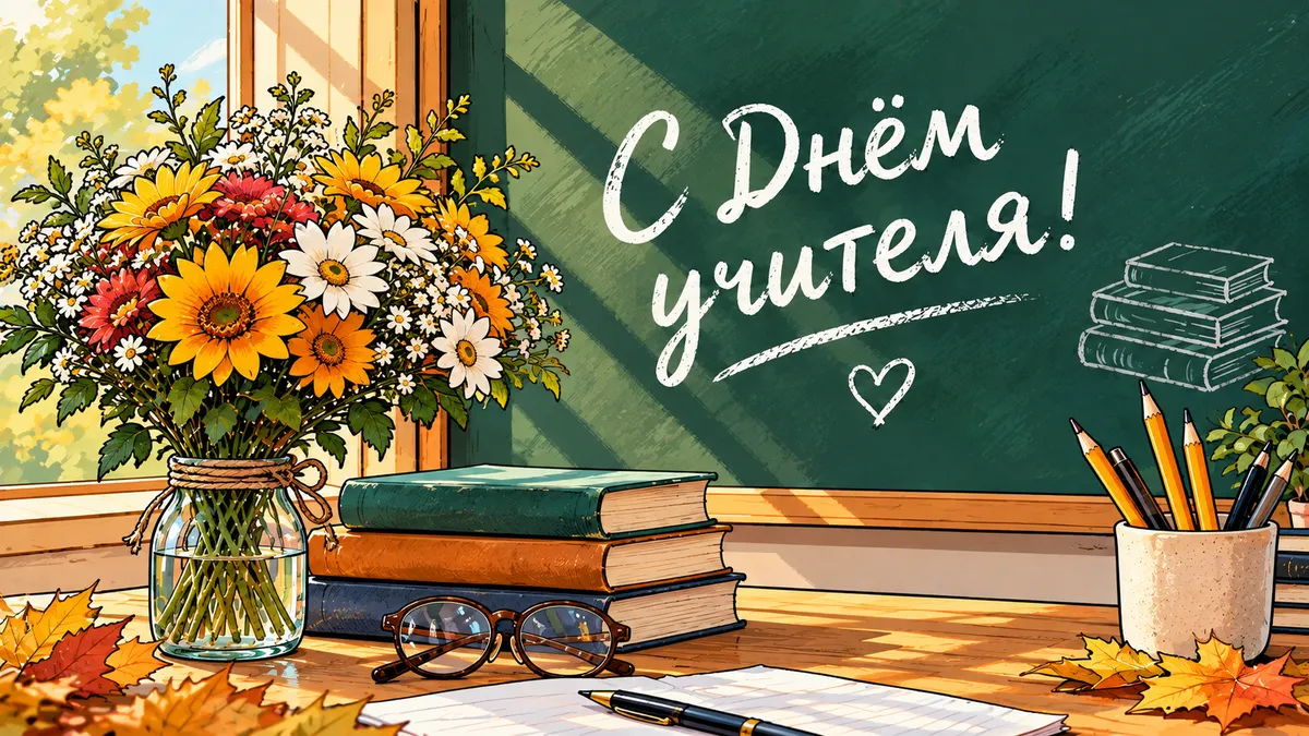 Открытки ко Дню учителя