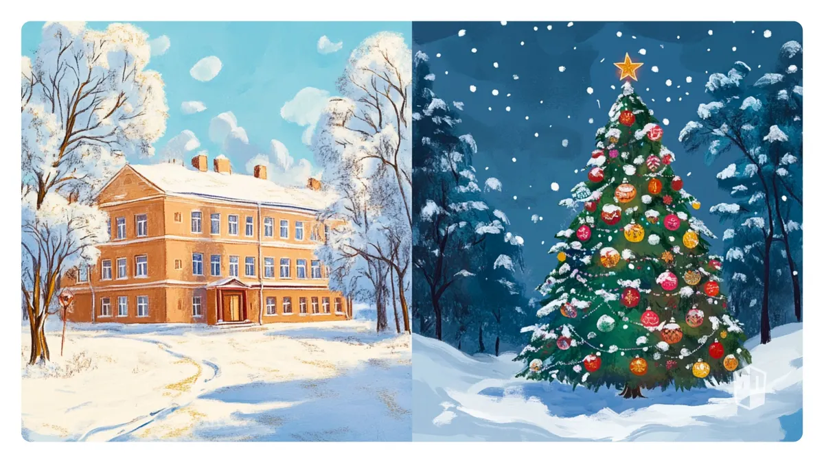 Мир в обычное время VS Мир в Новый год