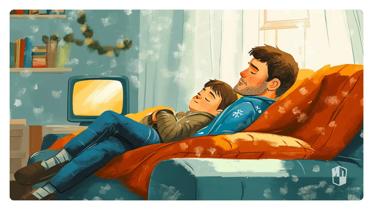 Если долго лежать на диване перед телевизором, можно словить постпраздничную депрессию.