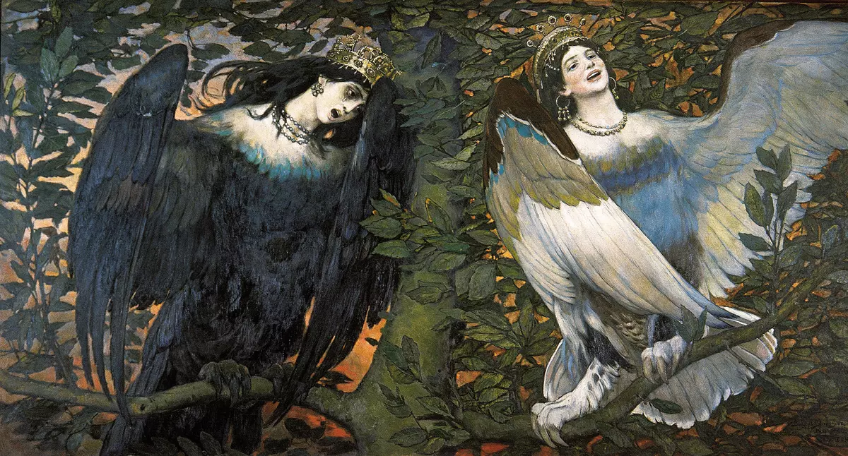 В. Васнецов. «Сирин и Алконост. Птицы радости и печали». 1896 г.