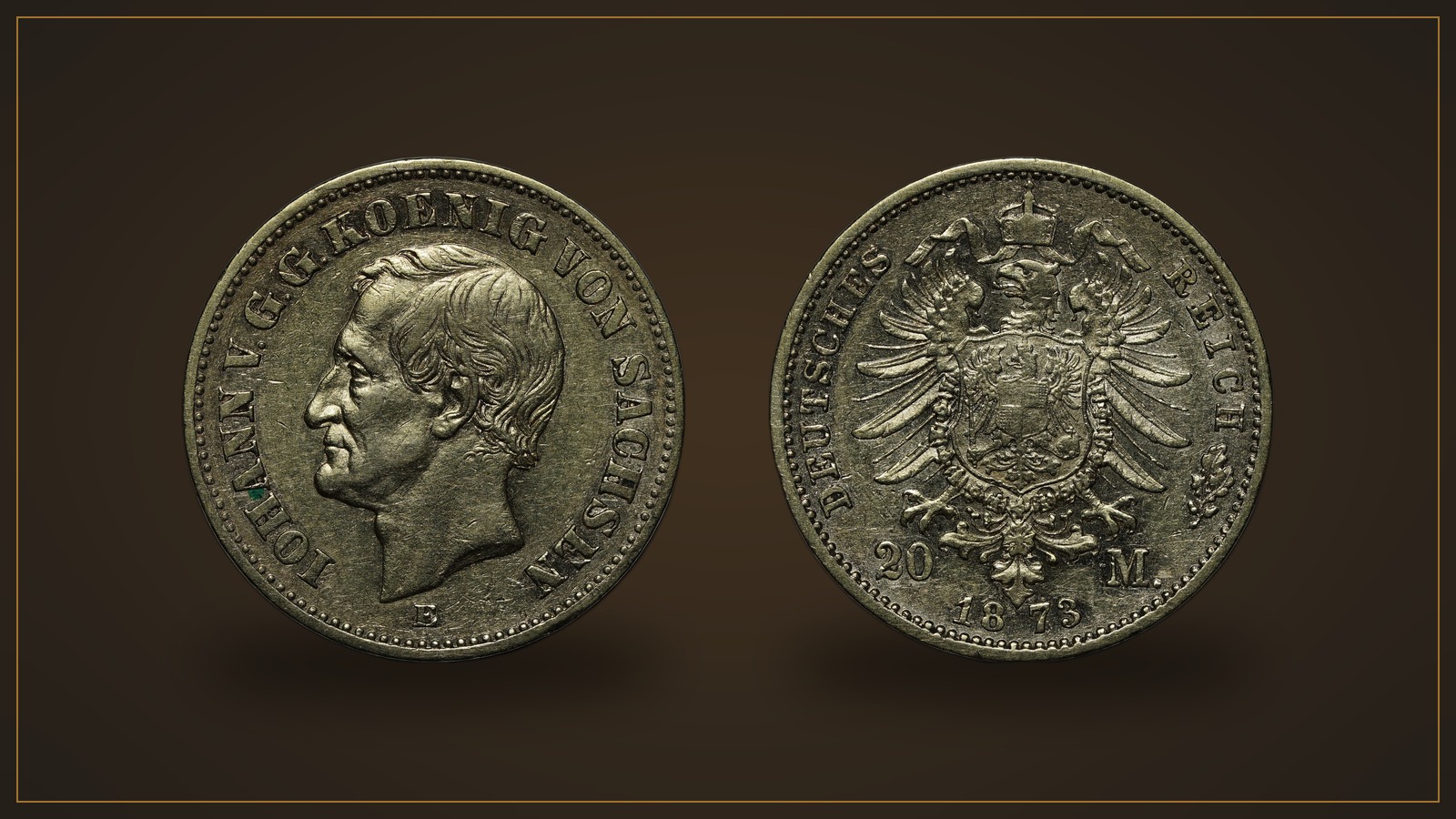 Герой недели: 20 марок 1873 года, король Иоганн (Саксония)