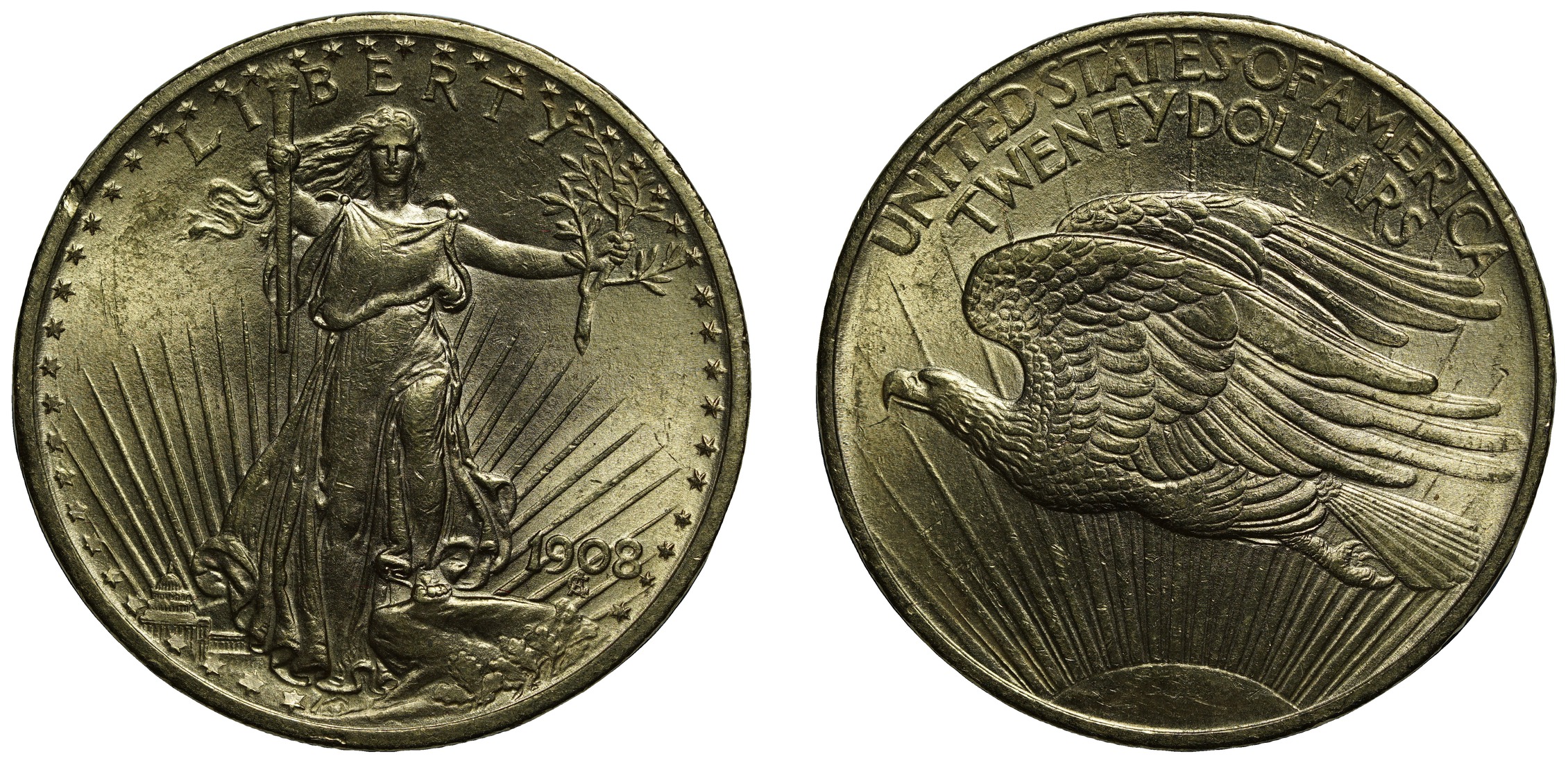 Герой недели: 20 долларов 1908 года, Double Eagle (Сент-Годенс)