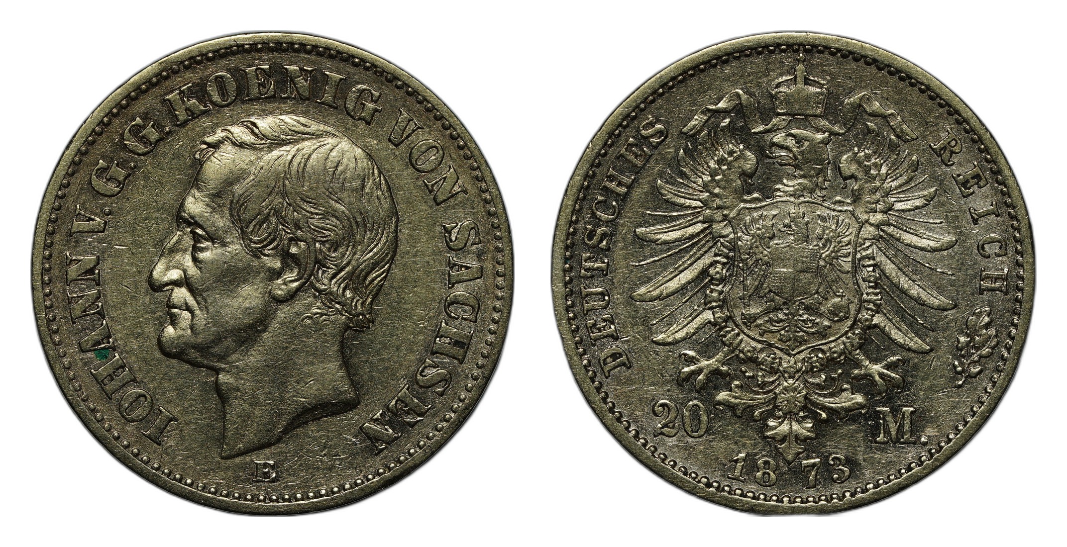 Герой недели: 20 марок 1873 года, король Иоганн (Саксония)