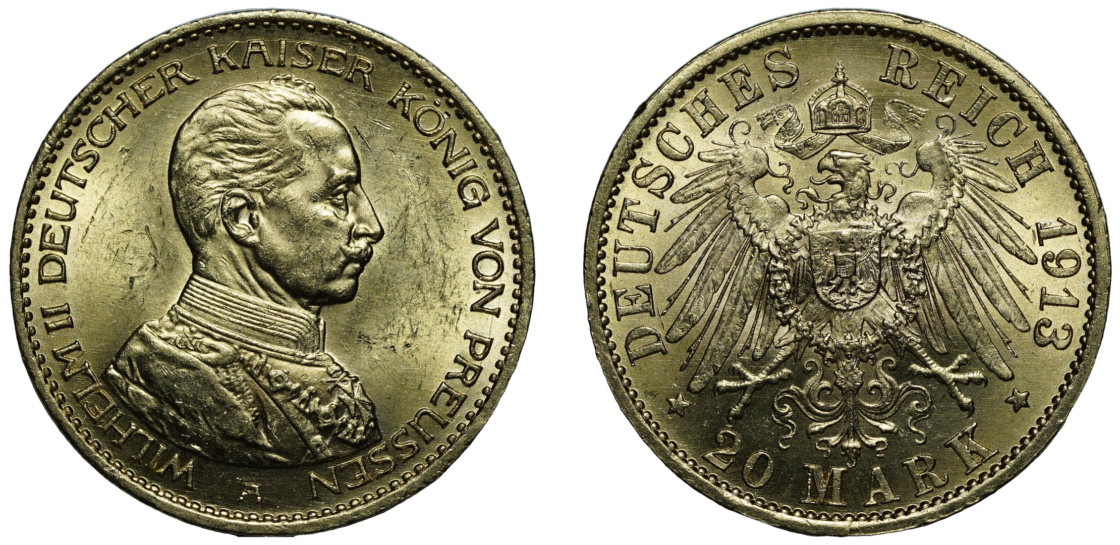 Герой недели: 20 марок 1913 года, Вильгельм II (Пруссия)