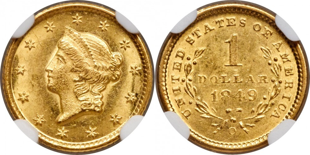 1 доллар (1849-1854)