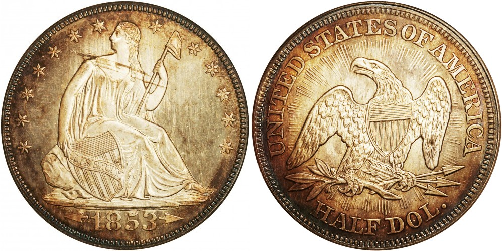 ½ доллара (1853)