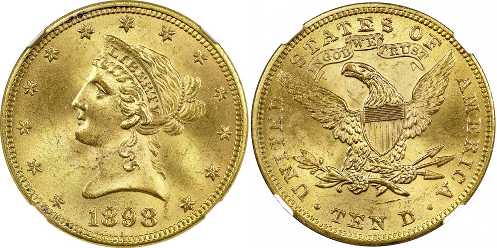 10 долларов (1866-1907)