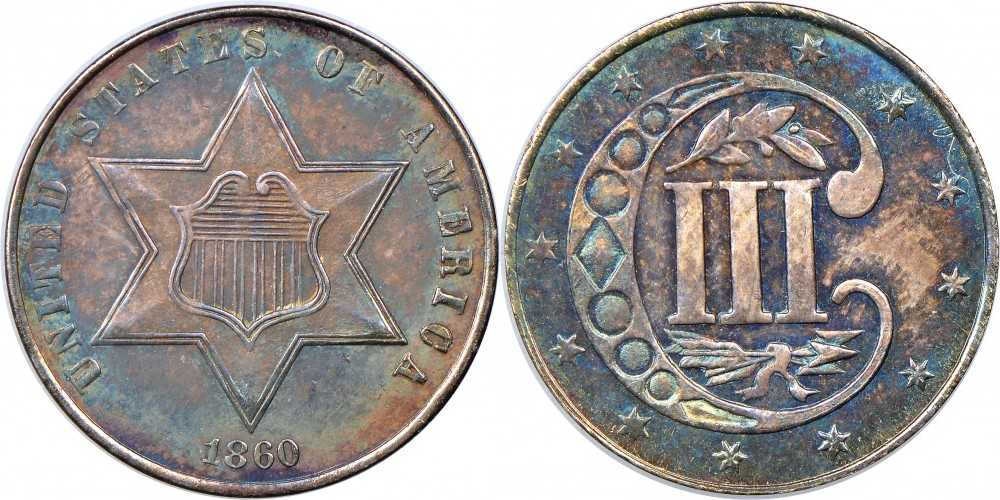 3 цента (1859-1862)