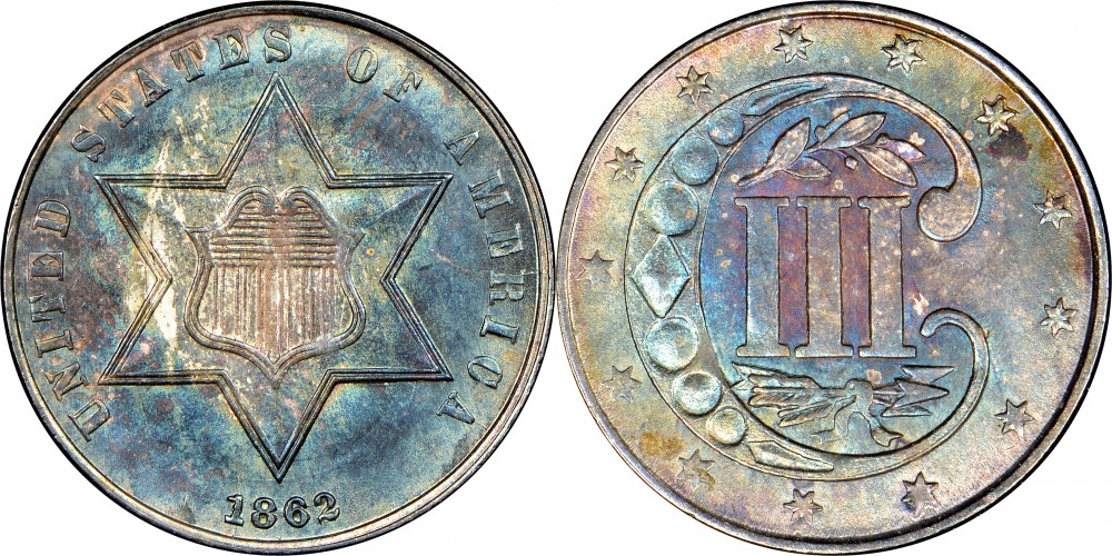 3 цента (1859-1862)