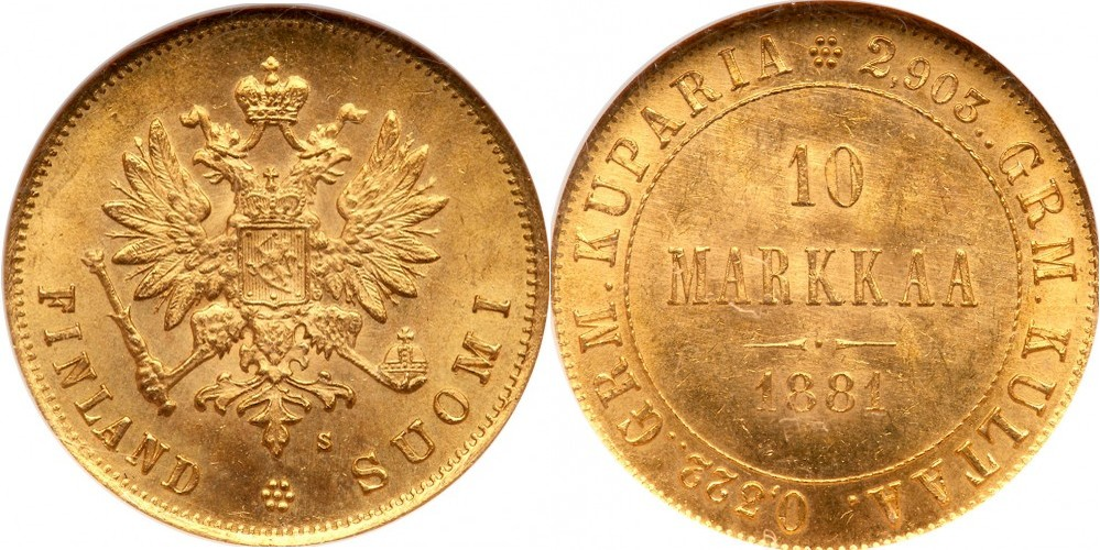 10 марок (1878-1881)