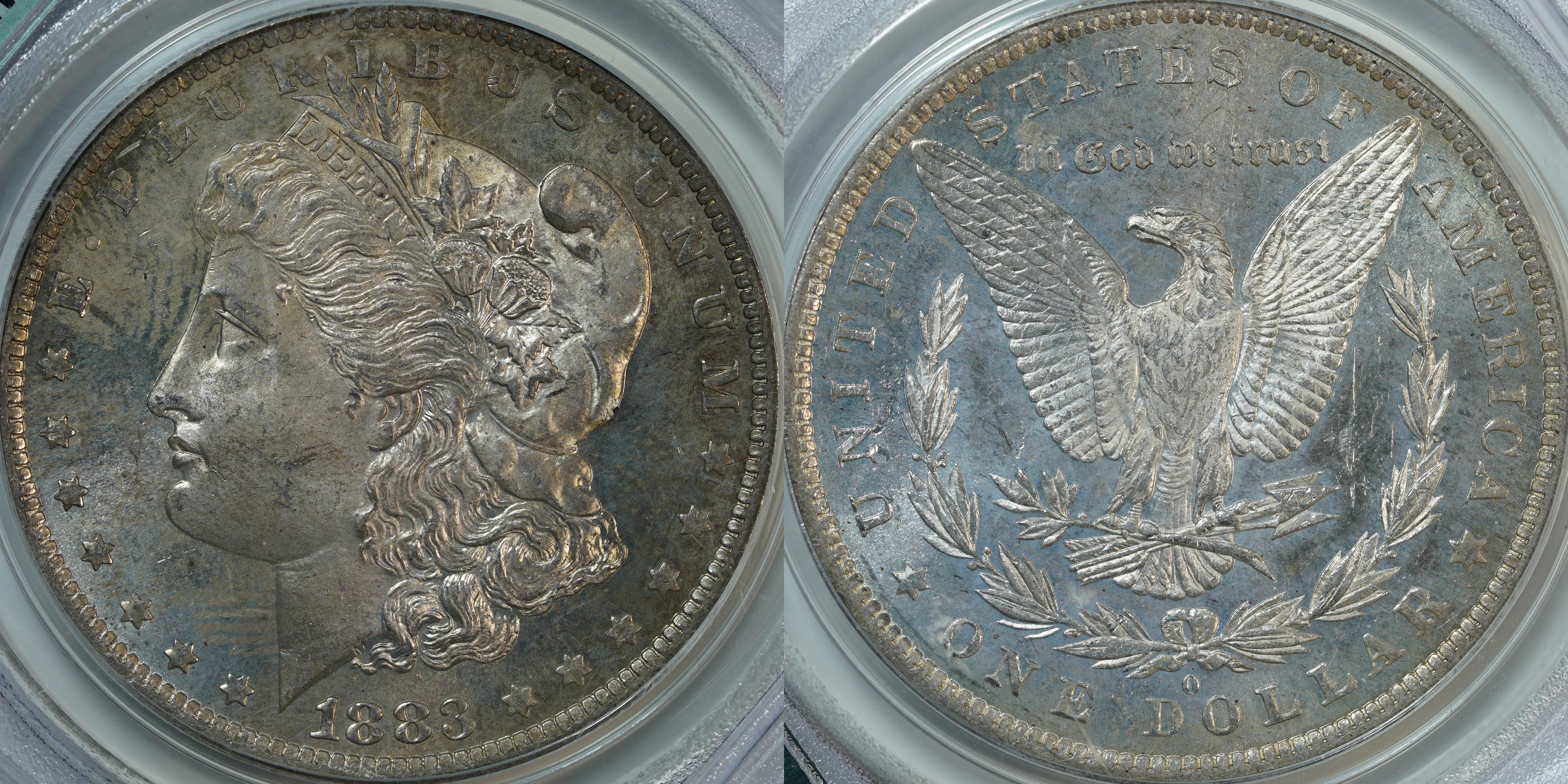 1 доллар 1883-O MS64PL PCGS