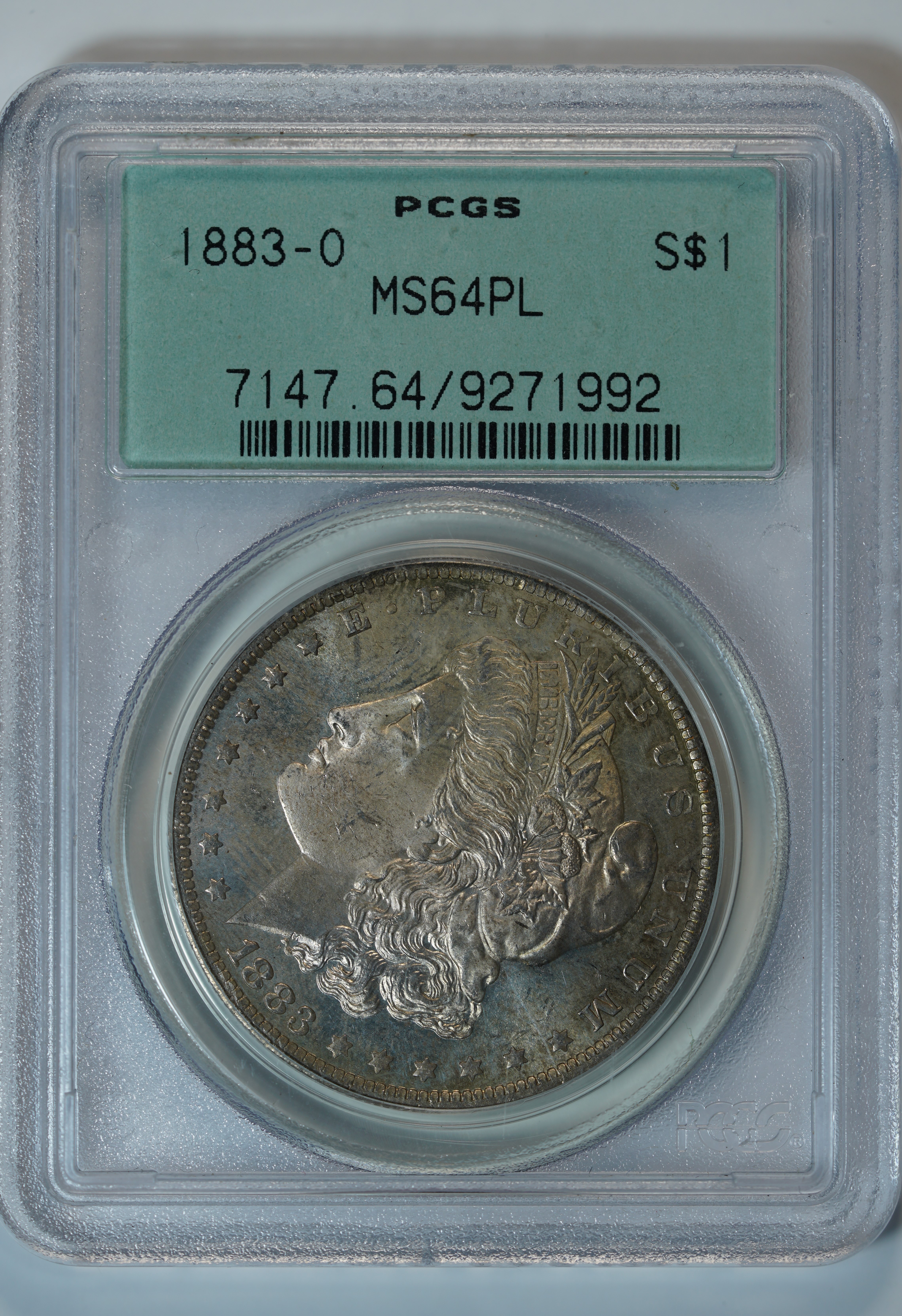 1 доллар 1883-O MS64PL PCGS